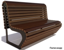 Скамейка парковая Премиум, Сосна 3 м