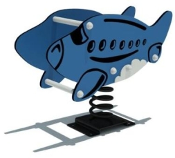 Качалка на пружине Самолёт КНП-097 для детской площадки Качалка на пружине Самолёт КНП-097 для детской площадки