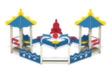 Песочный дворик Коралл ПС-16 без горки для детской площадки