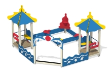 Песочный дворик Коралл ПС-16 без горки для детской площадки