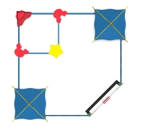 Песочный дворик Коралл ПС-16 без горки для детской площадки