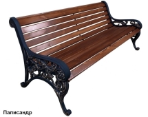 Скамейка парковая Ренессанс, Лиственница 1,8 м Скамейка парковая Ренессанс, Лиственница 1,8 м