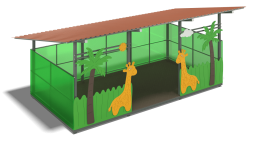 Теневой навес Жирафы ЛГТН-4,2х6-ПКФ-Ж для детской площадки, фото 2 Теневой навес Жирафы ЛГТН-4,2х6-ПКФ-Ж для детской площадки, фото 2