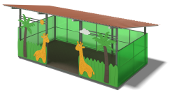 Теневой навес Жирафы ЛГТН-4,2х6-ПКФ-Ж для детской площадки, фото 1 Теневой навес Жирафы ЛГТН-4,2х6-ПКФ-Ж для детской площадки, фото 1