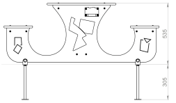 Стол детский Конструктивизм ЛГСД-30.3 для игровой площадки, фото 5