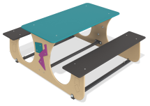Стол детский Конструктивизм ЛГСД-30.3 для игровой площадки