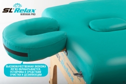 Массажный стол Relax Nirvana Pro бирюзовая кожа, фото 4