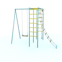 Дачный спортивный комплекс СпортОкей П-образный + трап