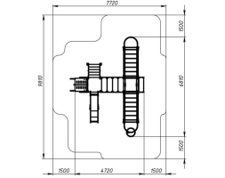 Детская игровая площадка Аэроплан (мульт) ДИК 2.03.4.02-01 Н=1200, фото 6