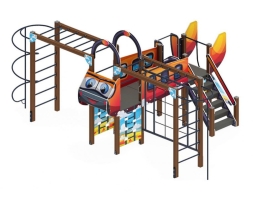 Детская игровая площадка Аэроплан (мульт) ДИК 2.03.4.02-01 Н=1200, фото 4