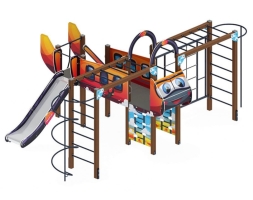 Детская игровая площадка Аэроплан (мульт) ДИК 2.03.4.02-01 Н=1200, фото 3