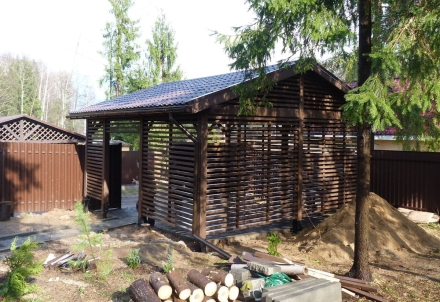 Навес для двух авто ИСТРИНСКИЙ Несущий каркас, фото 3