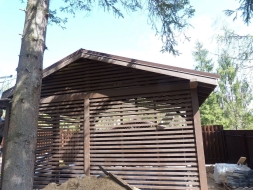 Навес для двух авто ИСТРИНСКИЙ Несущий каркас, фото 5