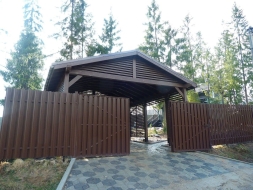 Навес для двух авто ИСТРИНСКИЙ Несущий каркас, фото 2