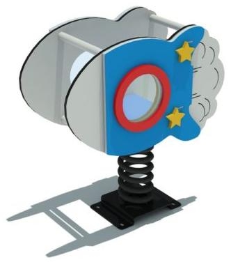 Качалка на пружине Ракета КНП-096 для детской площадки, фото 1