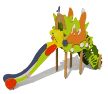 Горка Лисичка 08016 H=1500 для детской площадки