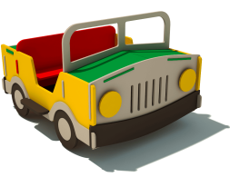 Игровой элемент ДГС Машинка для детской площадки, фото 1 Игровой элемент ДГС Машинка для детской площадки, фото 1