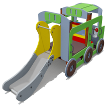 Игровой комплекс Машинка с горкой ВСТ 1119 для детской площадки Игровой комплекс Машинка с горкой ВСТ 1119 для детской площадки