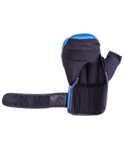Перчатки для рукопашного боя HSIF RF3210, 10oz, к/з, синий