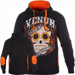 Толстовка Venum Santa Muerte Black/Orange