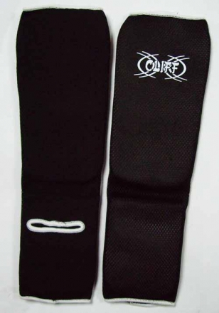 Защита голень-стопа х/б+MESH черная р.S, фото 1