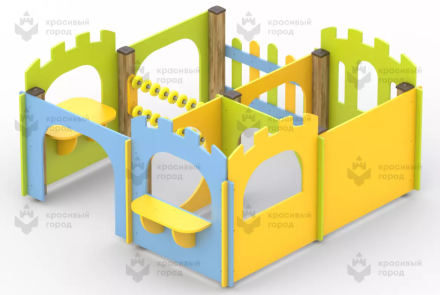 Лабиринт «Крепость» 4 секции мини, фото 1