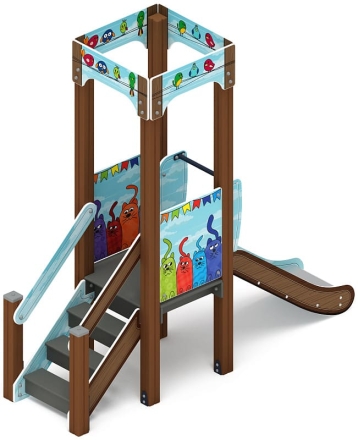 Горка - ИО 41.15.01-11 - Королевство (Коты) H=750, фото 4