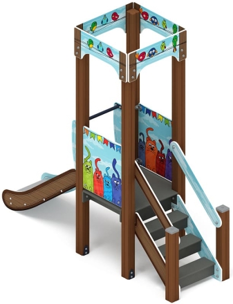 Горка - ИО 41.15.01-11 - Королевство (Коты) H=750, фото 3