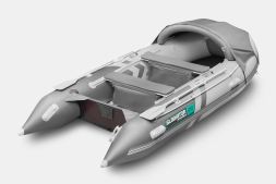 Gladiator C 370 AL ACTIVE Светло-темносерый моторная лодка ПВХ Алюминиевый пайол, фото 2