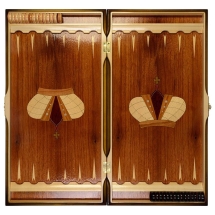 Нарды резные ручной работы "Герб МВД"