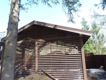 Навес для двух авто ИСТРИНСКИЙ Базовая комплектация, фото 5