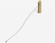 Столб с канатом на склон 114.1