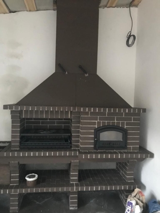 Печь Аристократ 760 Радиальный кирпич красный с коричневым, фото 2