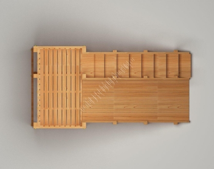 Зимняя горка TORUDA Север wood-3 (скат 3 м), фото 3