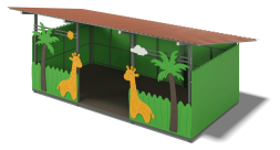 Теневой навес Жирафы ЛГТН-4,2х6-Ф-Ж для детской площадки, фото 1 Теневой навес Жирафы ЛГТН-4,2х6-Ф-Ж для детской площадки, фото 1