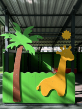 Теневой навес Жирафы ЛГТН-4,2х6-Ф-Ж для детской площадки Теневой навес Жирафы ЛГТН-4,2х6-Ф-Ж для детской площадки