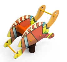 Качели на пружине «Черепаха», паттерн "Этник" КЧ030.01 Качели на пружине «Черепаха», паттерн "Этник" КЧ030.01