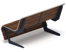 Скамья Волна спокойствия-1 (темный дуб) Скамья Волна спокойствия-1 (темный дуб)