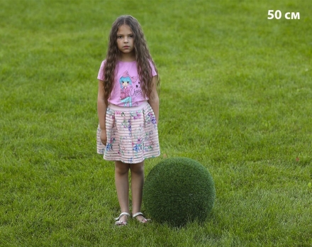 Топиари Шар в виде куста туи, 40 см - газон Eco, фото 2