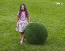 Топиари Шар в виде куста туи, 40 см - газон Eco, фото 4