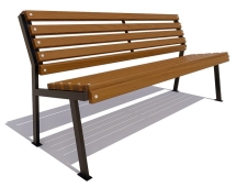 Скамейка парковая Ретро без подлокотников, сосна 1,8 м Скамейка парковая Ретро без подлокотников, сосна 1,8 м