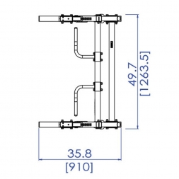 Стойка силовая Half Rack Powertec WB-HR14, фото 5