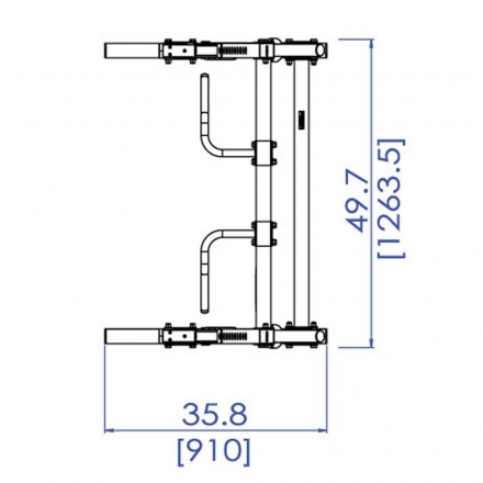 Стойка силовая Half Rack Powertec WB-HR14, фото 5