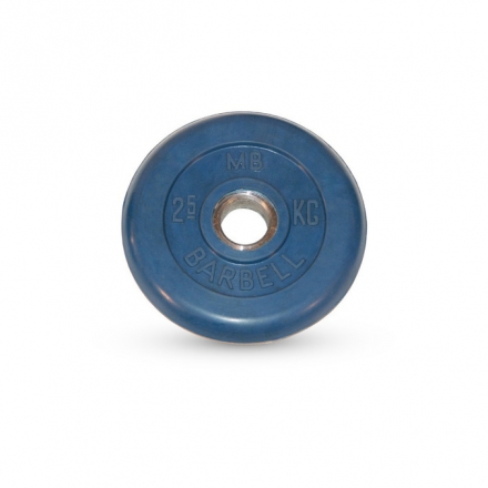 Диск обрезиненный Barbell d 31 мм цветной 2,5 кг, фото 1