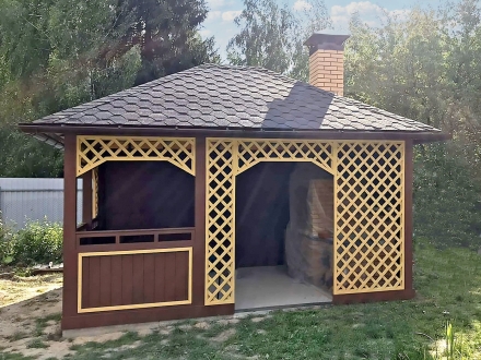 Прямоугольная беседка АВГУСТ, фото 6