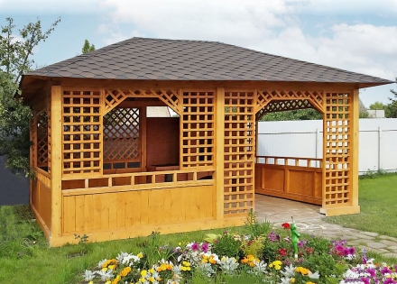 Прямоугольная беседка АВГУСТ, фото 1