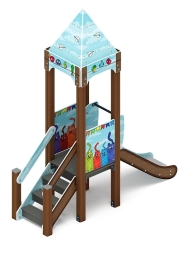 Горка - ИО 41.15.01-21 - Королевство (Коты) H=750, фото 3