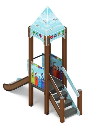 Горка - ИО 41.15.01-21 - Королевство (Коты) H=750, фото 2