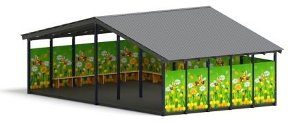 Теневой навес (Пчёлка) - МФ 70.8.5-05, фото 1