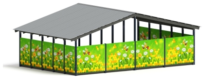 Теневой навес (Пчёлка) - МФ 70.8.5-05, фото 3